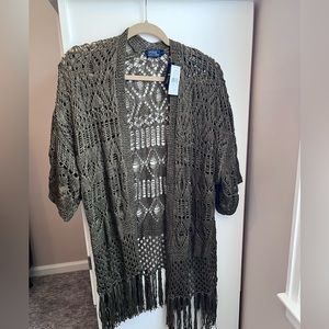 Polo RL Linen Shawl Cardigan